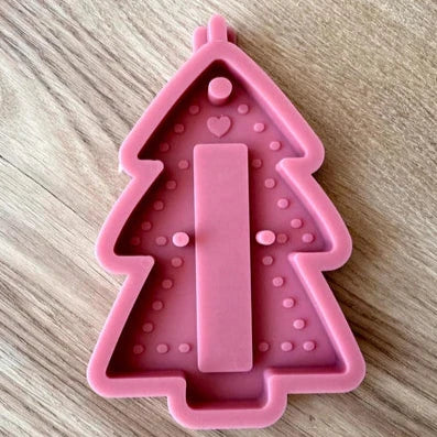 Moule en silicone Sapin de Noël 12cm de haut - Support flexible pour barres de chocolat en silicone de haute qualité