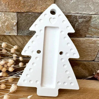 Moule en silicone Sapin de Noël 12cm de haut - Support flexible pour barres de chocolat en silicone de haute qualité